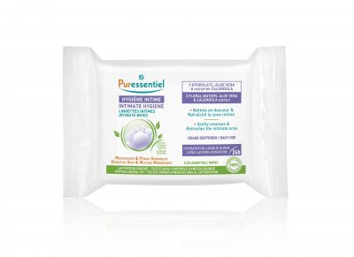 PURESSENTIEL  intime lingettes intimes quotidiennes paquet de 25