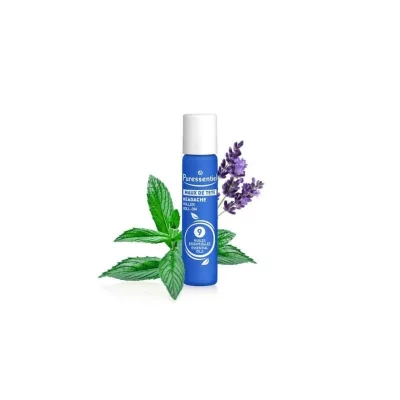 PURESSENTIEL  Maux de T&ecirc;te - Roller aux 9 Huiles Essentielles, 5ml