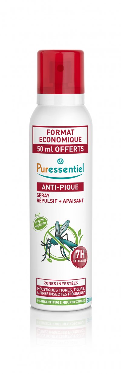 PURESSENTIEL  Spray R&eacute;pulsif Anti-Pique aux He Bio 200ml