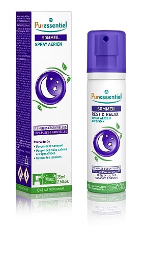 PURESSENTIEL  Spray Sommeil D&eacute;tente 12 Huiles Essentielles 75ml