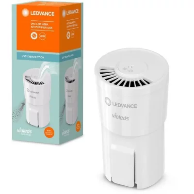 LEDVANCE Purificateur d'air  Rechargeable USB UVC Hepa Air Purifier Blanc