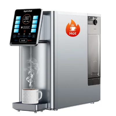 HYDROFAST Purificateur d'eau sur &eacute;vier  W100 blanc argent