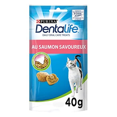 DENTALIFE Purina  Daily Oral Care au saumon pour chat (40 g) 8 x 40 g