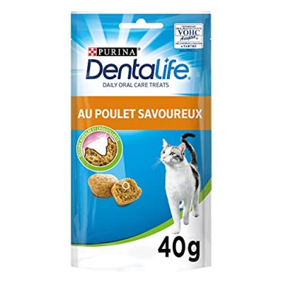 DENTALIFE Purina  Daily Oral Care pour chat Poulet 40g 4 x 40 g