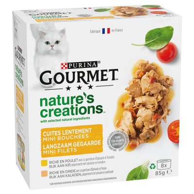 GOURMET Purina  Mini Bouchees - Poulet Et Dinde - 8 X 85 G Aucune