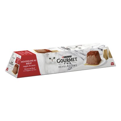 GOURMET Purina  Revelations mousseline au boeuf pour chat (57 gr) 6 lots (24 x 57 g)