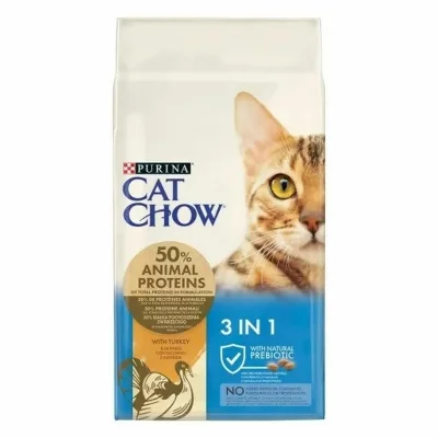 CAT CHOW Purina Nestle Chow 3 In 1 Turkey 15kg Cat Food Clair 15kg