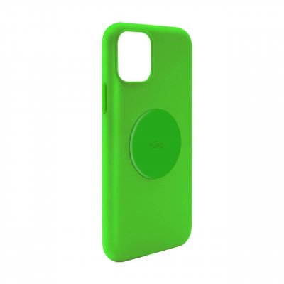 PURO  coqiconfip11g - coque icon silicon soft fluo ip 11 verte