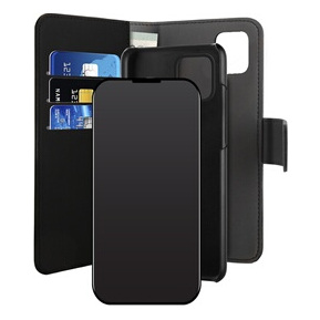 PURO  FOLIOMAGNIP1254B - Folio Coque magnetique Noir IP12 Mini