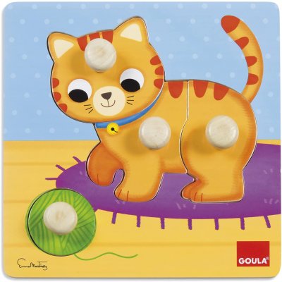 GOULA Puzzle &agrave; encastrement Chat (4 pi&egrave;ces)