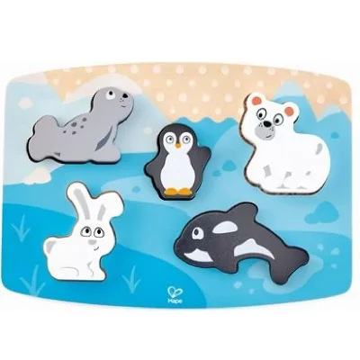 HAPE Puzzle &agrave; textures animaux polaires 
