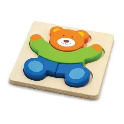 VIGA TOYS Puzzle en bois ourson 50169 animaux moins 100 pieces - 