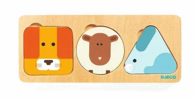 DJECO Puzzle superposable AnimaBasic (3 pi&egrave;ces)