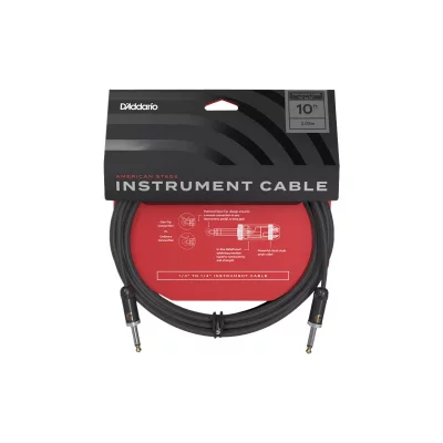 D ADDARIO AND CO PW-AMSG-10 - C&acirc;ble instrument American Stage, 3 m&egrave;tres