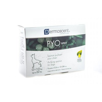 DERMOSCENT PYOspot Dogs 4 Pipets Entre 1 et 10 Kg 