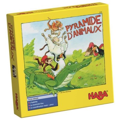HABA Pyramide d'animaux  jaune