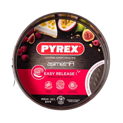 PYREX  - Asimetria - Moule &agrave; Charni&egrave;re en M&eacute;tal Anti-Adh&eacute;sif &Oslash; 26 cm