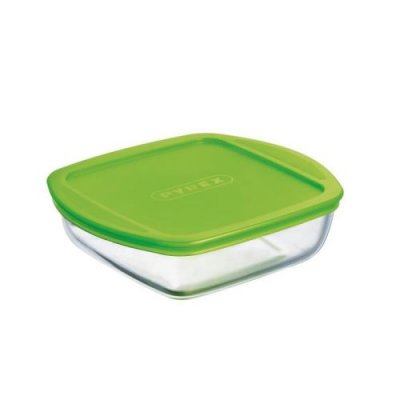 GENERIQUE Pyrex plat a four + couvercle cook and store basic 14x12 cm transparent 210p000 6146