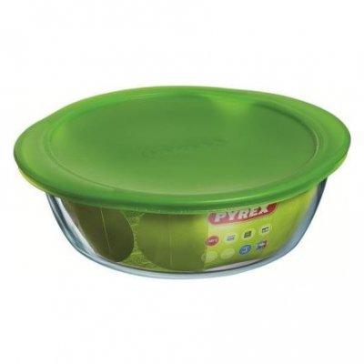 GENERIQUE PYREX Plat &agrave; four + couvercle Cook and Store Basic 26 cm transparent