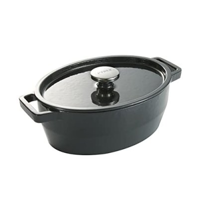 PYREX&reg;, SlowCook Cocotte Ovale grise 33 cm en fonte
