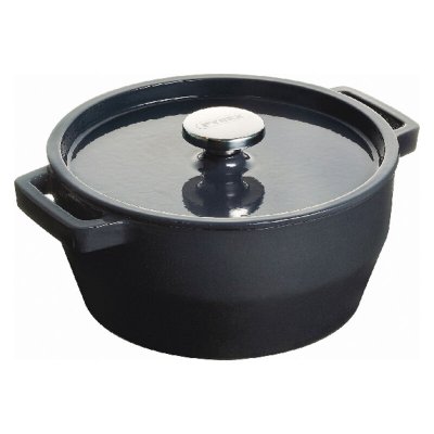 PYREX, SlowCook Cocotte ronde grise 28 cm en fonte-