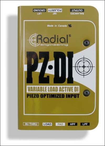 RADIAL PZ-DI - DI pour micro pi&eacute;zo