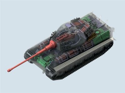 ICM Pz.kpfw. Vi Ausf.b King Tiger Late Productioen With Full Interior- 1:35e -