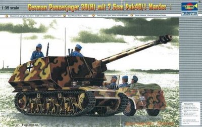 TRUMPETER Pzkpfw 39(h) Panzerj&auml;ger Mit 7,5 Cm Pak 40/1 Marder- 1:35e -