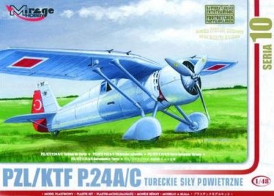 MIRAGE HOBBY Pzl/tfk P.24 C T&uuml;rkische Luftwaffe Mit Resin- Und Foto&auml;tzteilen- 1:48e -