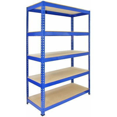 MONSTER RACKING Q-rax &eacute;tag&egrave;re m&eacute;tal bleu - 120cm x 180cm x 50cm