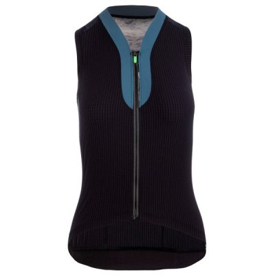 Q36.5  L1 Pinstripe Sleeveless Jersey Noir S Femme