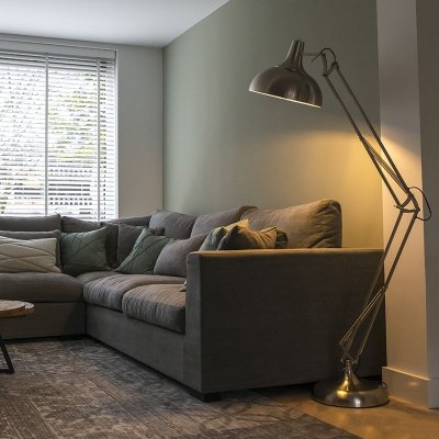 QAZQA  Lampadaire design acier - Hobby