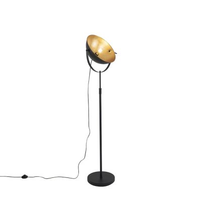 QAZQA  led lampadaires magnax - noir - industriel - longueur 40.5cm