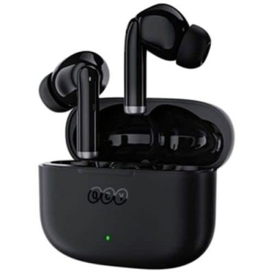 QCY  - T19, Casque Compl&egrave;tement sans Fil avec Bo&icirc;te de Charge - Noir