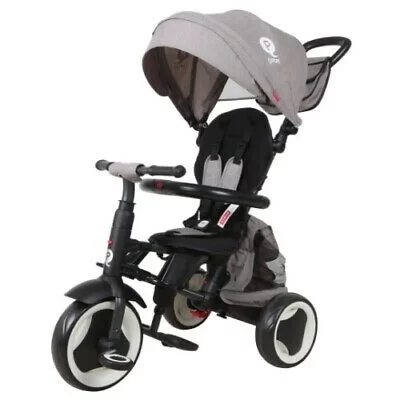 QPLAY  tricycle Rito Plus junior acier gris/noir