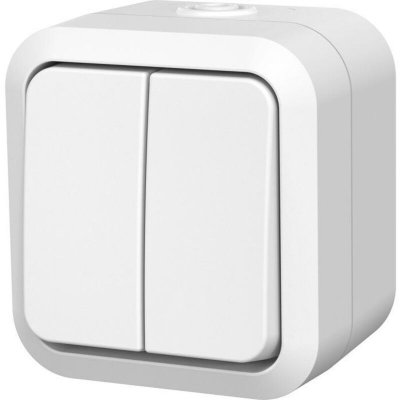 QUARX  Aqua Pro - Interrupteur double surface IP55 - Blanc