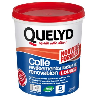 QUELYD  - Colle de Rev&ecirc;tements lisses lourds 1Kg - 30601764