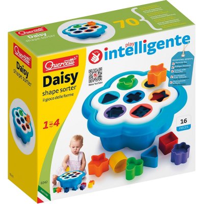 QUERCETTI  Flower Basic Game Shapes And Colours 16 Pieces Dor&eacute;