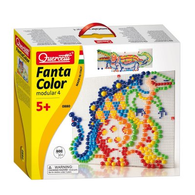 QUERCETTI  Visual Pixel Arts Small 600 Pins 6 Colours Multicolore