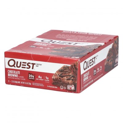 QUEST NUTRITION Quest Bar Brownie au chocolat (12 x 60 g) 