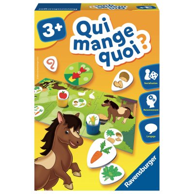 RAVENSBURGER Qui mange quoi jeu d'association