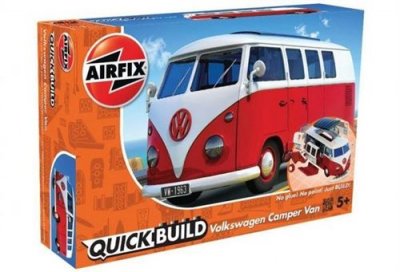  Quickbuild Vw Camper Van - Rouge - Maquette De Camion Airfix J6017-Airfix
