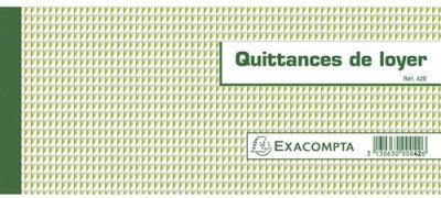 EXACOMPTA Quittances De Loyer 100x160mm - Carnet De 50