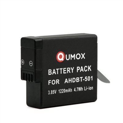 QUMOX  1220mAh 3.85v AHDBT-501 batterie pour GoPro HERO 5 HERO5