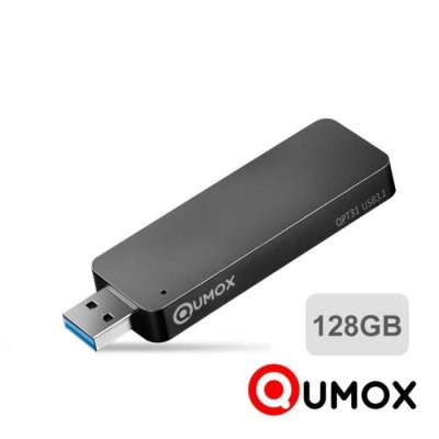 QUMOX  128Go Disque Flash SSD portable Solid State Flash Drive USB 3.1 Stick 420MB/s