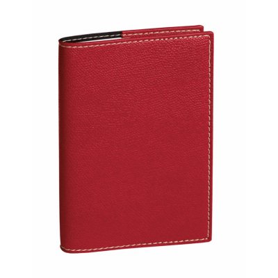 QUO VADIS  Agenda Ministre + R&eacute;pert. Club Rouge Cerise 16 X 24 Cm