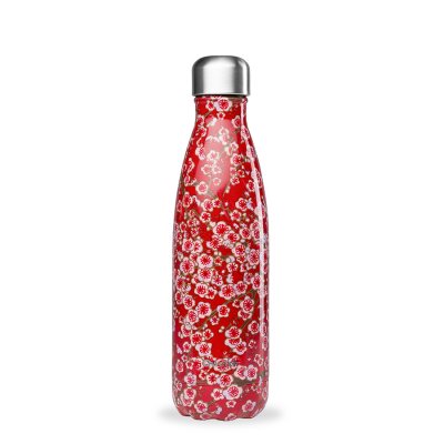 QWETCH  - Bouteille isotherme Flowers Rouges 500 ml QD3076 