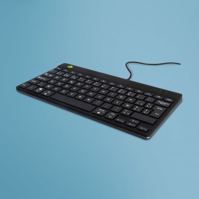 R GO TOOLS R-Go Compact Break - Clavier - USB - AZERTY - Belge - noir
