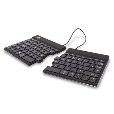 R GO TOOLS R-go tools Clavier ergonomique sans fil SPLIT BREAK. Connexion Bluetooth, rechargeable. Noir