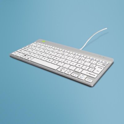 R GO TOOLS R-Go Tools Compact Break R-Go clavier AZERTY (FR), filaire, blanc - Neuf